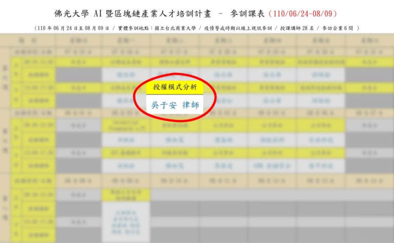 勞動部計劃特聘講師,吳于安律師無私分享連鎖加盟法律商業觀
