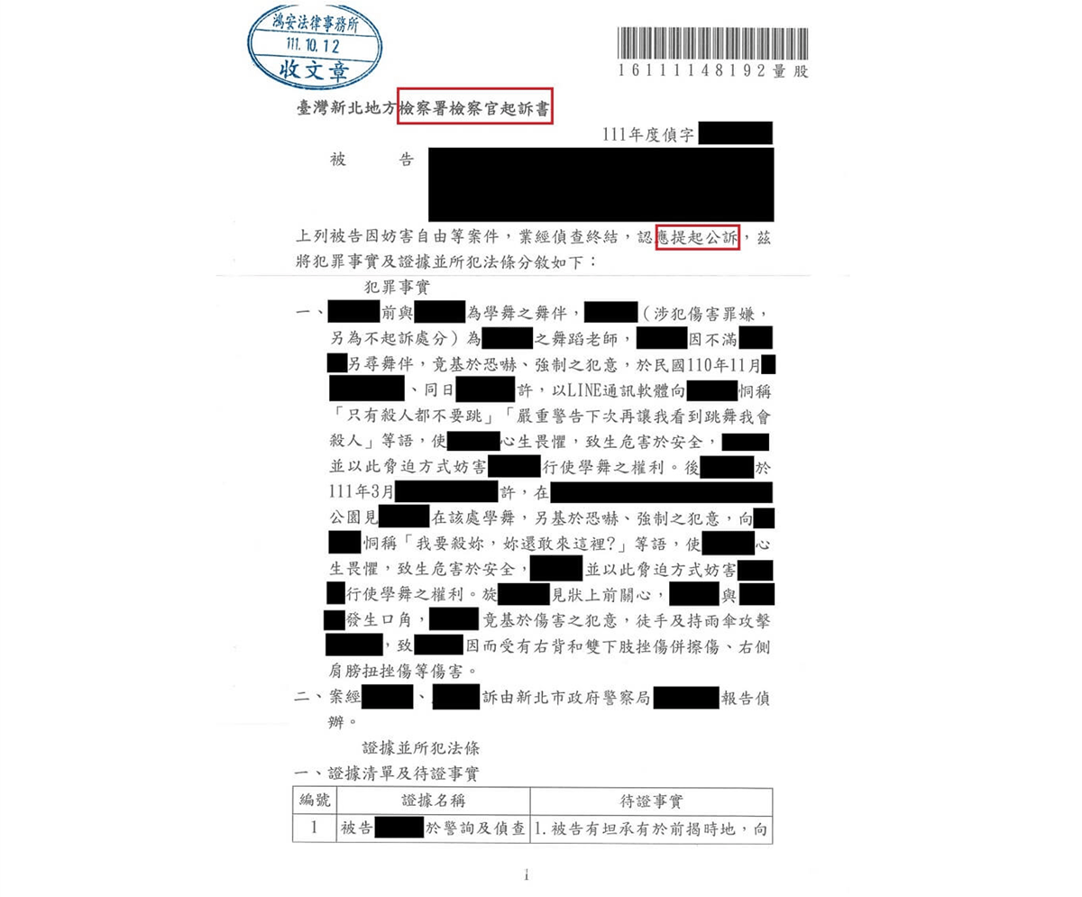 大家都要好好保護自己，本所律師協助客戶成功起訴施暴者！[刑事勝訴-妨害自由]