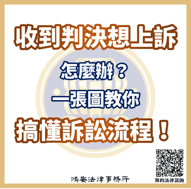 0724收到判決想上訴怎麼辦？一張圖教你搞懂訴訟流程！