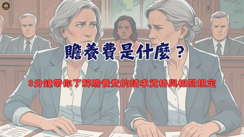 贍養費是什麼？3分鐘帶你了解贍養費的請求資格與相關規定