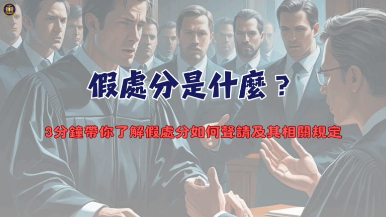 假處分是什麼?3分鐘帶你了解假處分如何聲請及其相關規定